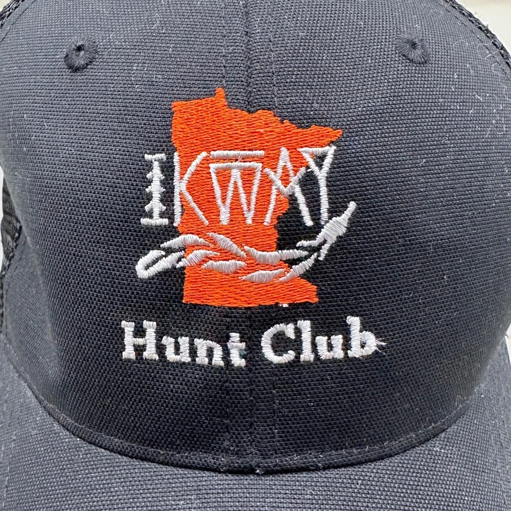 Carhartt Trucker Hat Mens OSFM Black IKWAY Hunt Club Minnesota Snapback Cap